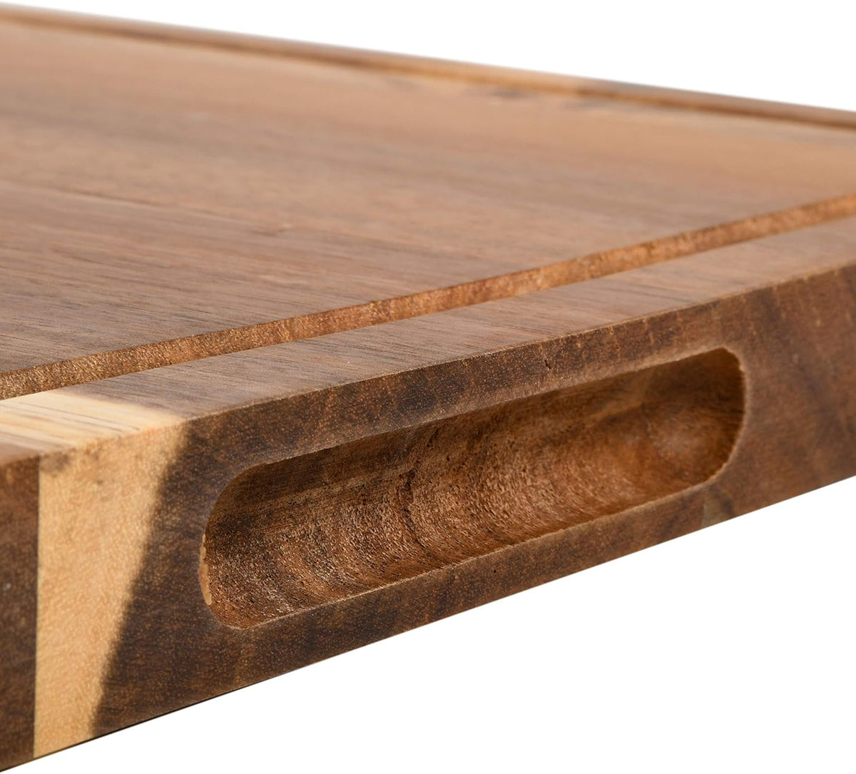 Kenosha Extra Large Acacia Wood Cutting Board, 24 x 16 Inch – Heavy Duty Chopping Board with Juice Groove for Meat, Vegetables & Meal Prep