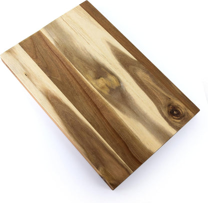 Kenosha Extra Large Acacia Wood Cutting Board, 24 x 16 Inch – Heavy Duty Chopping Board with Juice Groove for Meat, Vegetables & Meal Prep