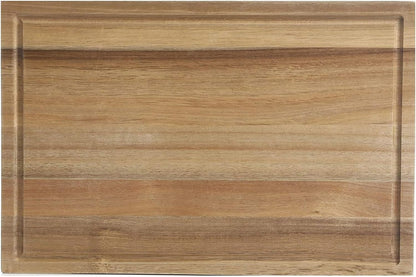 Kenosha Extra Large Acacia Wood Cutting Board, 24 x 16 Inch – Heavy Duty Chopping Board with Juice Groove for Meat, Vegetables & Meal Prep