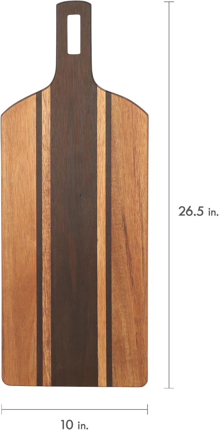 Kenosha Extra Large Acacia Wood Cutting Board, 24 x 16 Inch – Heavy Duty Chopping Board with Juice Groove for Meat, Vegetables & Meal Prep
