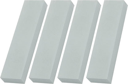 1000 Grit Mini Whetstone Knife Sharpener Stone, 4pcs 3.8in Kitchen Knife Sharpener for Pocket Knives, Pocket Sharpening Stone Set for Pedicure Kit, Blade Sharpening Stones for Scissors Gray