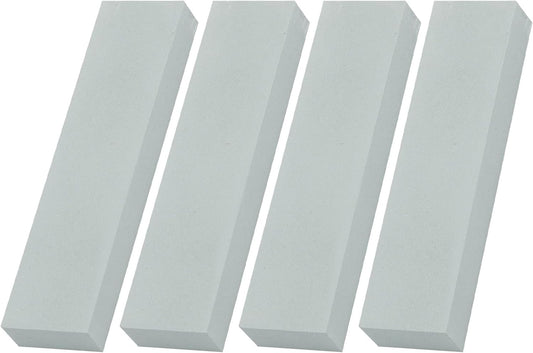 1000 Grit Mini Whetstone Knife Sharpener Stone, 4pcs 3.8in Kitchen Knife Sharpener for Pocket Knives, Pocket Sharpening Stone Set for Pedicure Kit, Blade Sharpening Stones for Scissors Gray