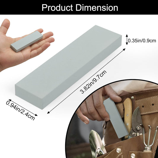 1000 Grit Mini Whetstone Knife Sharpener Stone, 4pcs 3.8in Kitchen Knife Sharpener for Pocket Knives, Pocket Sharpening Stone Set for Pedicure Kit, Blade Sharpening Stones for Scissors Gray