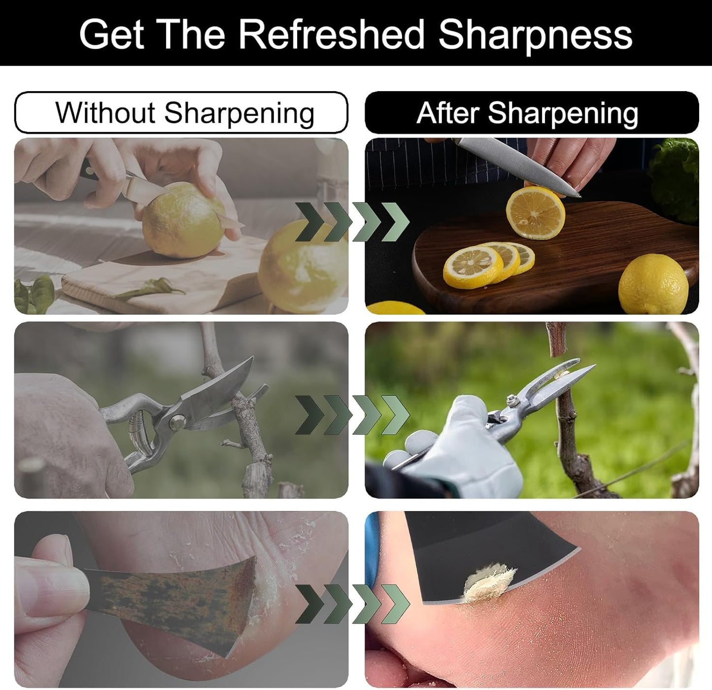 1000 Grit Mini Whetstone Knife Sharpener Stone, 4pcs 3.8in Kitchen Knife Sharpener for Pocket Knives, Pocket Sharpening Stone Set for Pedicure Kit, Blade Sharpening Stones for Scissors Gray