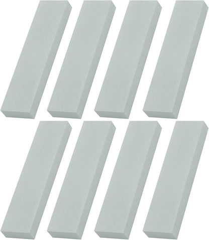 1000 Grit Mini Whetstone Knife Sharpener Stone, 4pcs 3.8in Kitchen Knife Sharpener for Pocket Knives, Pocket Sharpening Stone Set for Pedicure Kit, Blade Sharpening Stones for Scissors Gray
