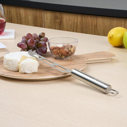 Stainless Steel Cheese Knife - 6 Pack - German Standard Soft Cheese Slicer with Non-Stick Blade, Forked Tip For Serving - Multi-Use Cheese Server, Knife for Tomato, Butter