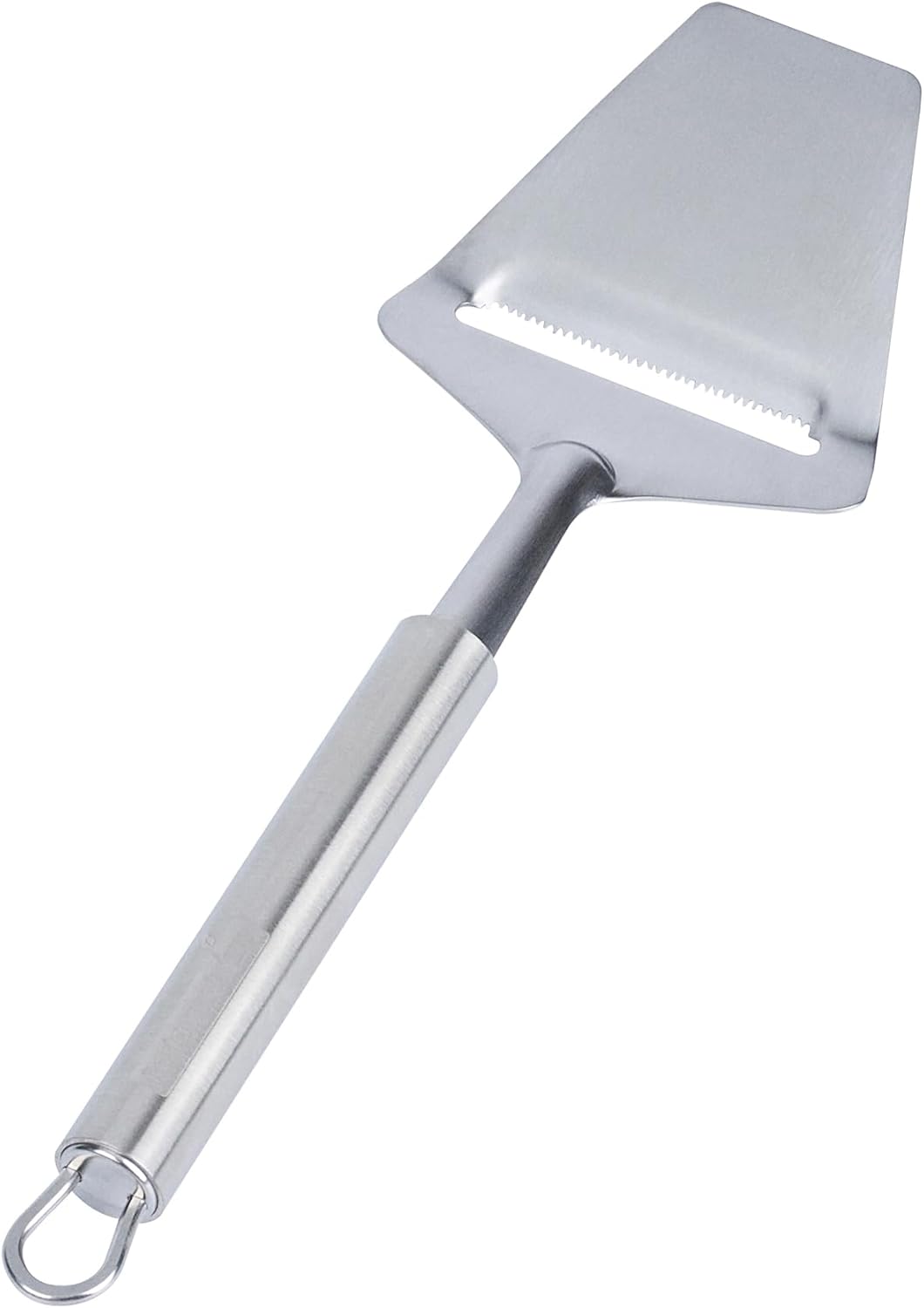 Stainless Steel Cheese Knife - 6 Pack - German Standard Soft Cheese Slicer with Non-Stick Blade, Forked Tip For Serving - Multi-Use Cheese Server, Knife for Tomato, Butter