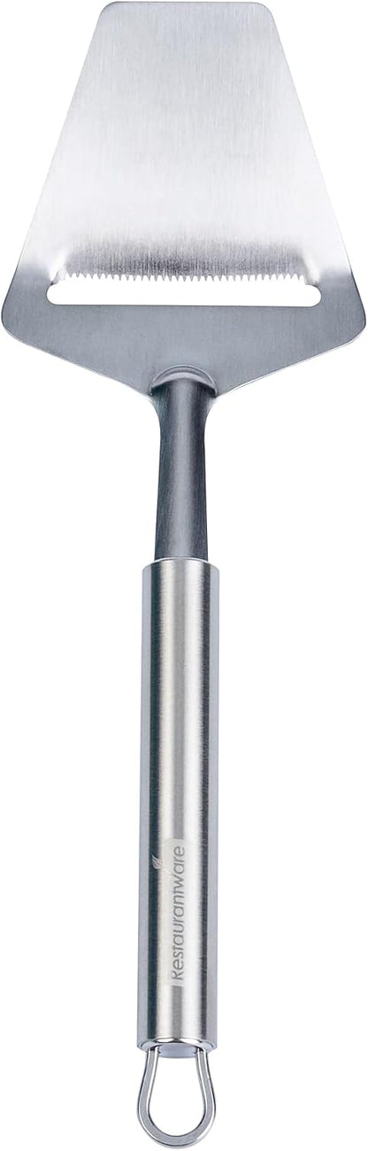 Stainless Steel Cheese Knife - 6 Pack - German Standard Soft Cheese Slicer with Non-Stick Blade, Forked Tip For Serving - Multi-Use Cheese Server, Knife for Tomato, Butter