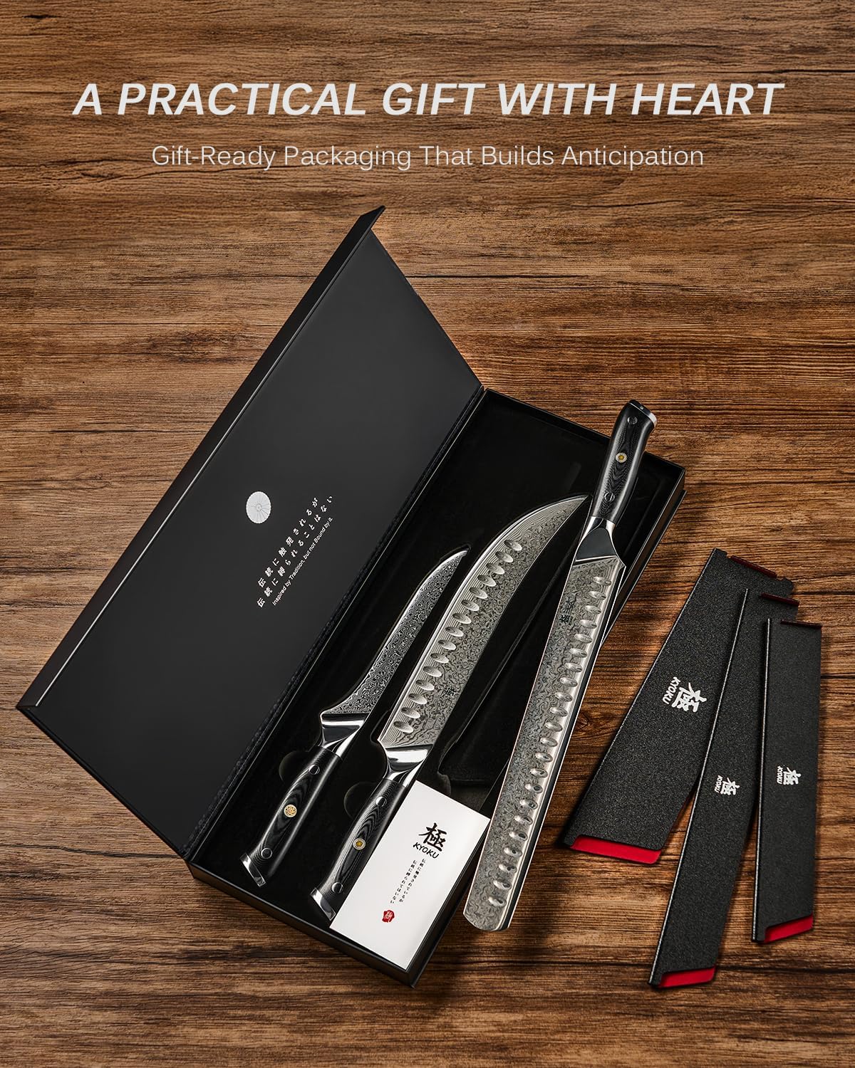 Japanese Knife Set for Meat Cutting,Damascus Kitchen Butcher Knife Set for Brisket Carving,Sharp VG10 Steel 7" Boning+12" Slicing,UPGRADED Silver Ion Coated Breaking Knives BBQ Slicer