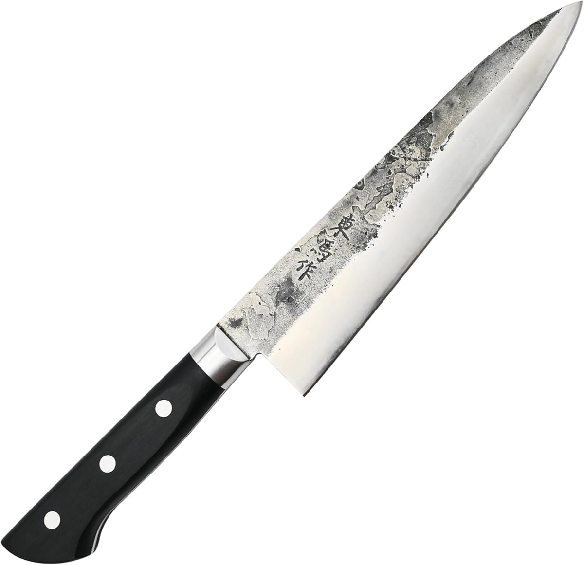 TONMA Japanese Chef Knife MADE IN JAPAN 8.2 inch Full Tang Traditional Handcrafted Stainless Steel Kitchen Knife, Professional Classic Gyuto for Gift Giving, Razor-Sharp & Highly Durable