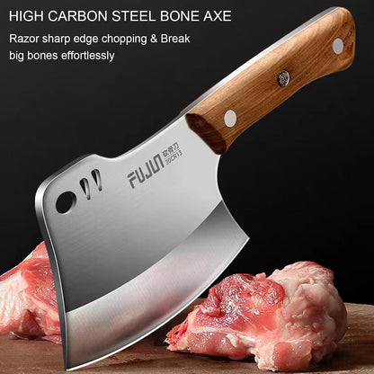 Meat Cleaver Knife, Kitchen Axe, Heavy Duty Bone Chopper, Butcher Knife