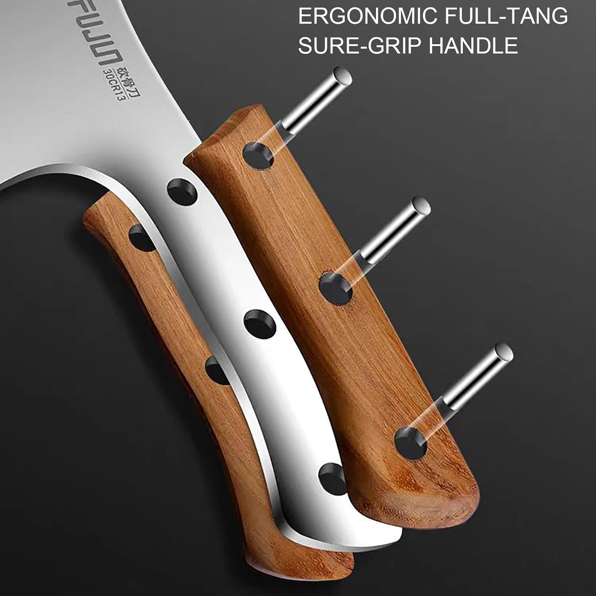 Meat Cleaver Knife, Kitchen Axe, Heavy Duty Bone Chopper, Butcher Knife