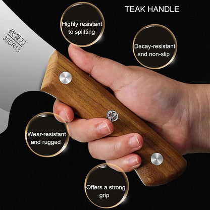 Meat Cleaver Knife, Kitchen Axe, Heavy Duty Bone Chopper, Butcher Knife