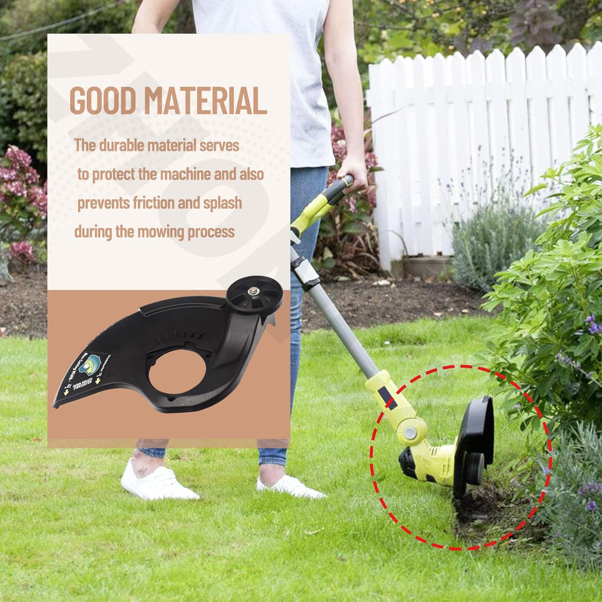 1 x 351122001 String Trimmer Guard Assembly & 1 x String Trimmer Line Knife Cutter Blade Set Compatible with Ryobi P2008 P2080 P2008VNM