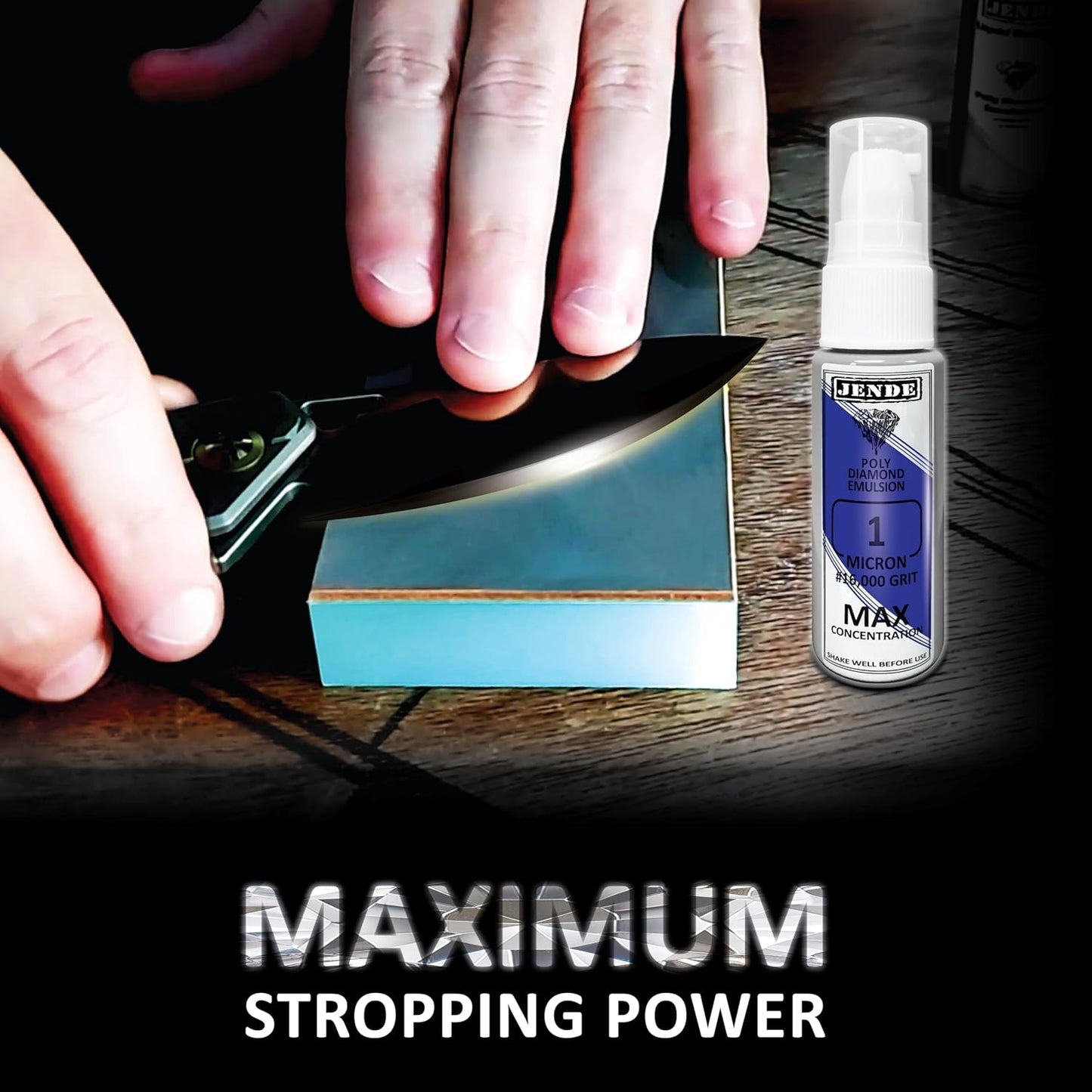 1 Micron Max Concentration Poly Diamond Stropping Emulsion 20ml - Higher Diamond Carat level