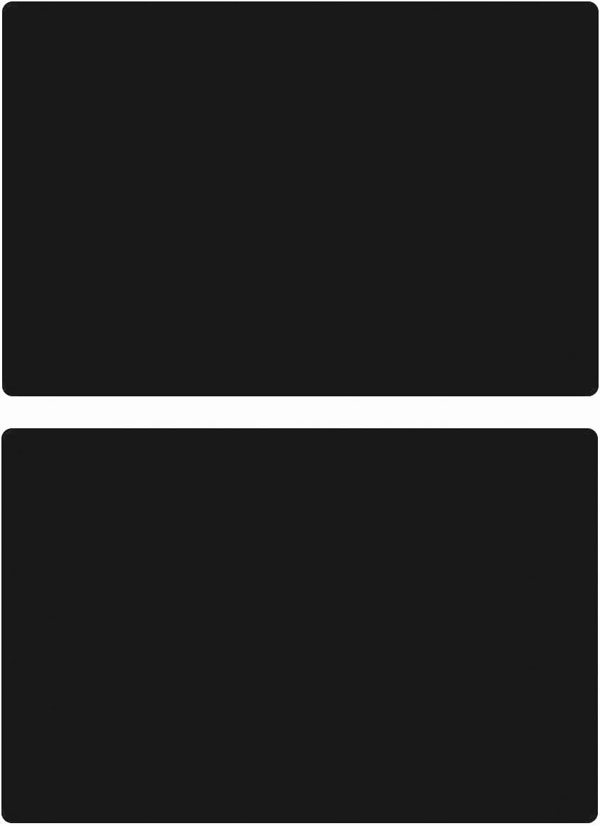 23.6'' by 15.7''Flexible Silicone Placemat Non Slip Waterproof Heat Resistant Dinner Table Black 1PCS