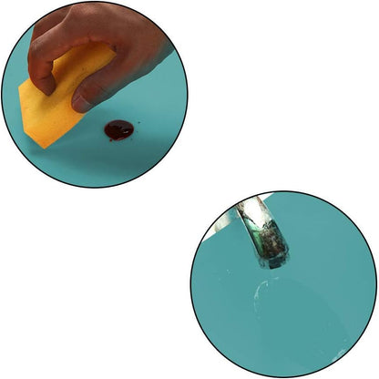 23.6'' by 15.7''Flexible Silicone Placemat Non Slip Waterproof Heat Resistant Dinner Table Black 1PCS