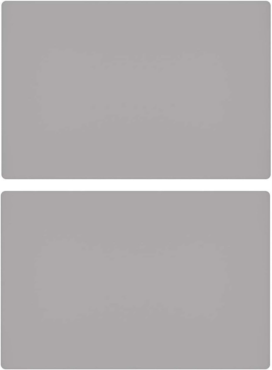 23.6'' by 15.7''Flexible Silicone Placemat Non Slip Waterproof Heat Resistant Dinner Table Black 1PCS