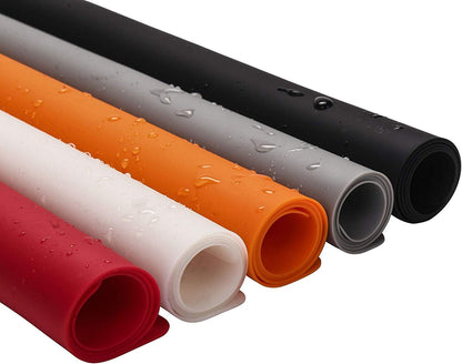 23.6'' by 15.7''Flexible Silicone Placemat Non Slip Waterproof Heat Resistant Dinner Table Black 1PCS