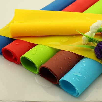 23.6'' by 15.7''Flexible Silicone Placemat Non Slip Waterproof Heat Resistant Dinner Table Black 1PCS