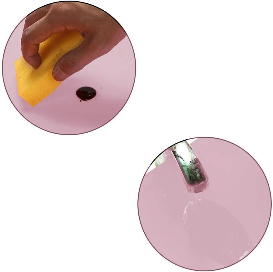 23.6'' by 15.7''Flexible Silicone Placemat Non Slip Waterproof Heat Resistant Dinner Table Black 1PCS