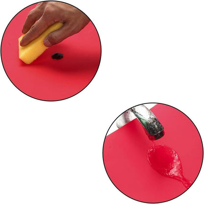 23.6'' by 15.7''Flexible Silicone Placemat Non Slip Waterproof Heat Resistant Dinner Table Black 1PCS