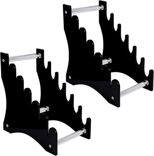 2 Pcs Acrylic Knife Stand, 6-Tier Detachable Design for Easy Knife Organization, Lightweight Storage for Collectors