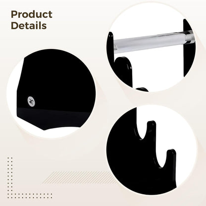 2 Pcs Acrylic Knife Stand, 6-Tier Detachable Design for Easy Knife Organization, Lightweight Storage for Collectors