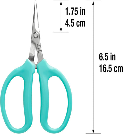 Culinary Herb Scissors - Compact 6.5-Inch Stainless Steel Kitchen Scissors - Dishwasher Safe - Sharp Tip for Snipping Fresh Herbs
