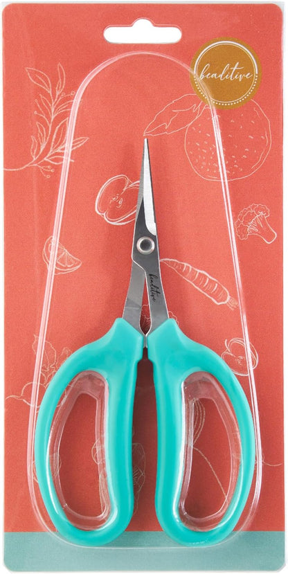 Culinary Herb Scissors - Compact 6.5-Inch Stainless Steel Kitchen Scissors - Dishwasher Safe - Sharp Tip for Snipping Fresh Herbs