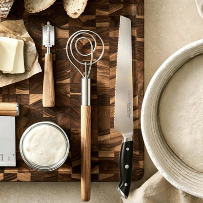 10” Bread Knife – German Steel for Home Bakers, Serrated | Perfect for sourdough, homemade bread and artisan loaves. Dishwasher safe, hand wash recommended. Gift box included.