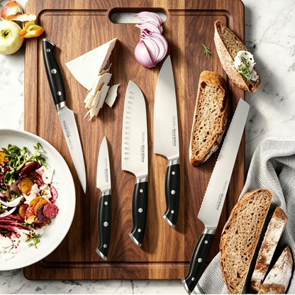10” Bread Knife – German Steel for Home Bakers, Serrated | Perfect for sourdough, homemade bread and artisan loaves. Dishwasher safe, hand wash recommended. Gift box included.