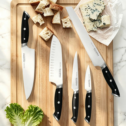 10” Bread Knife – German Steel for Home Bakers, Serrated | Perfect for sourdough, homemade bread and artisan loaves. Dishwasher safe, hand wash recommended. Gift box included.