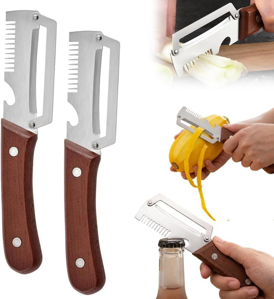 Vegetable Peeler, 2026 Upgrade Multifunctional Stainless Steel Peeler,Vegetable Peeler for Kitchen, Kitchen Gadgets Tool for Fruit Pumpkin Peeling Potato Carrot Veggie Peeler (2pcs)