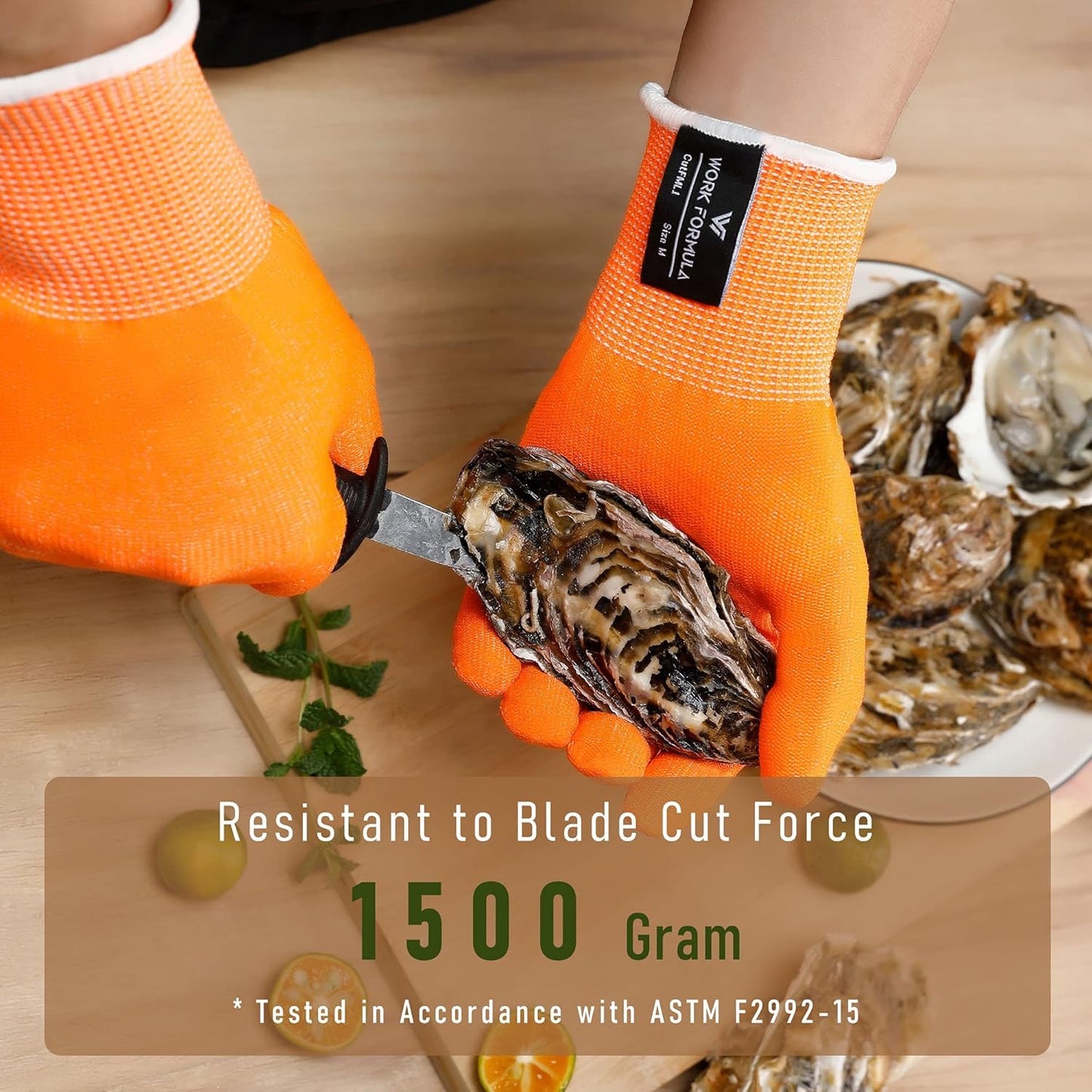 4 pcs Kitchen Cut Resistant Glove Food Grade Snug Fit for Women Men Kids Chefs Butchers