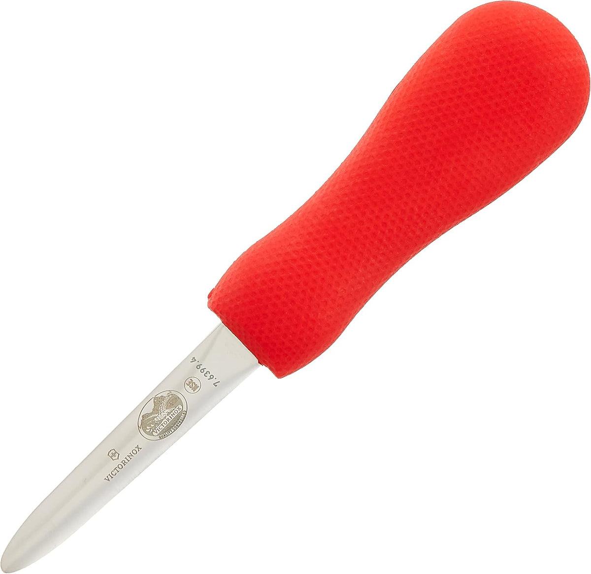 Oyster Knife 4-Inch Boston Style Blade, Red SuperGrip Handle