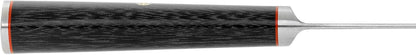 MIYABI Kaizen Hollow Edge Santoku Knife, 5.5-inch, Black/Stainless Steel