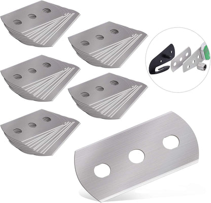 Replacement Blades for Bodyguard Vinyl Backing Cutter Knife, Stainless Steel, Pack of 50