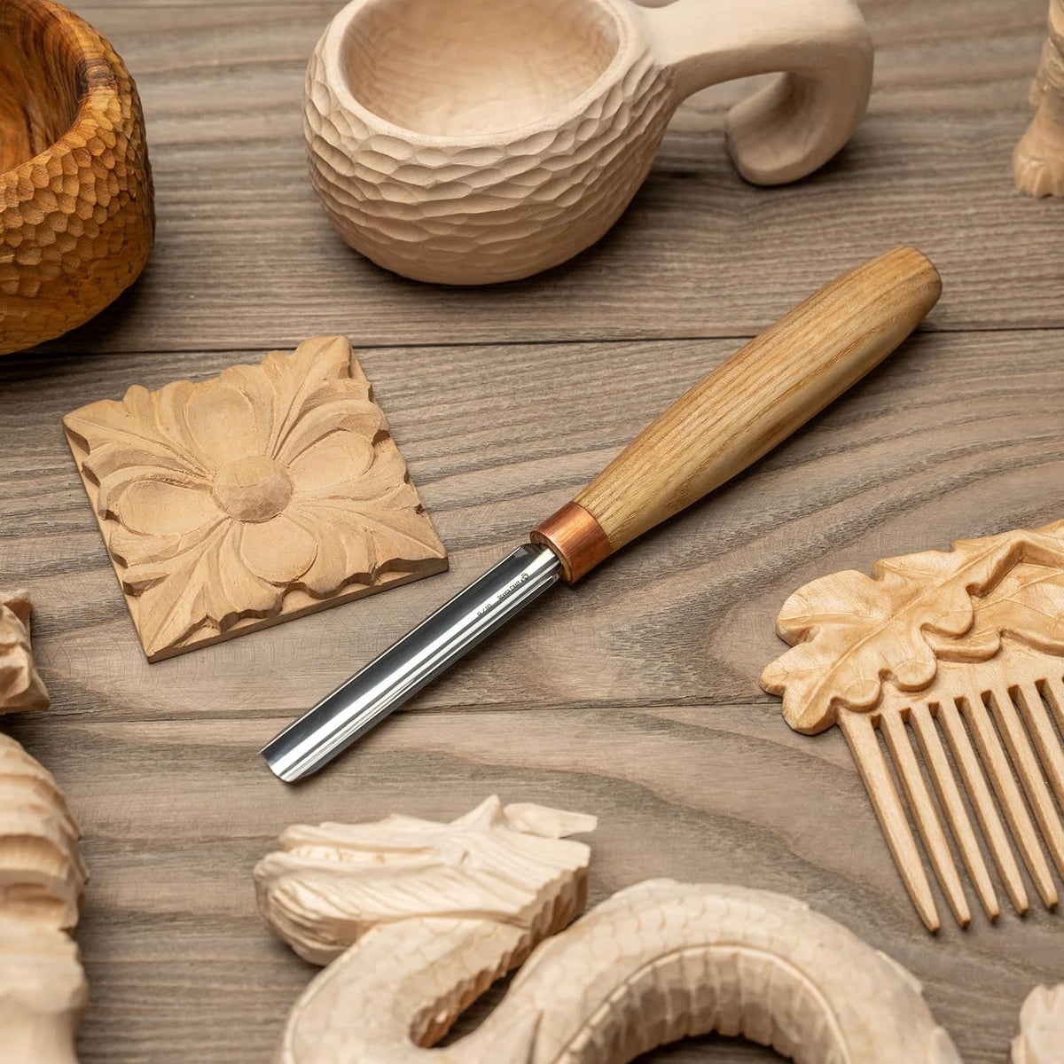 Wood Carving Gouge K9/10 Woodworking Hand Chisel Compact Wood Carving Knife for Beginners and Profi