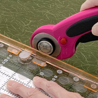Finger Guards for Quilting - 2 per pkg – Create a 1/2-inch Secure Barrier on Rulers for Quilting and Sewing While Rotary Cutting. Made in USA"