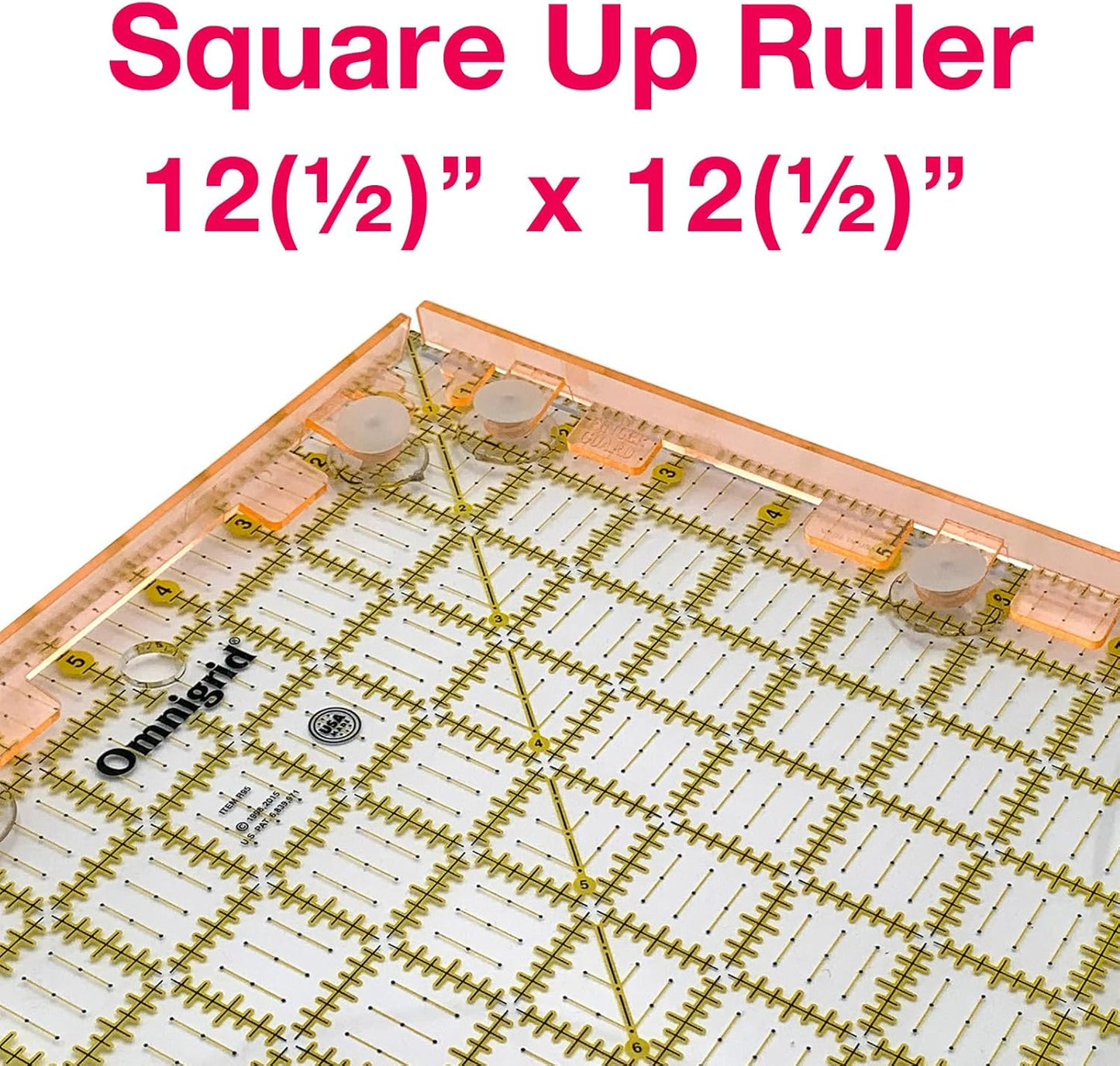 Finger Guards for Quilting - 2 per pkg – Create a 1/2-inch Secure Barrier on Rulers for Quilting and Sewing While Rotary Cutting. Made in USA"