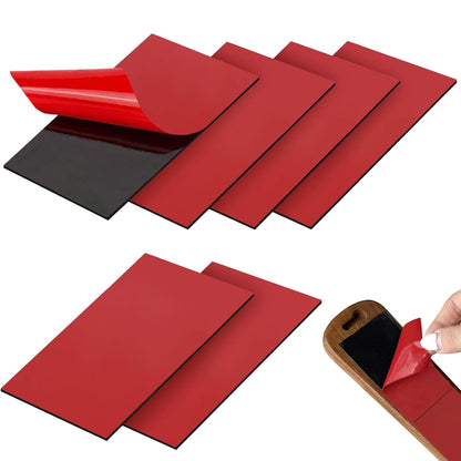 6-Pack Self-Adhesive Strips (3.3" × 1.9") for Magnetic Knife Holder – No Drill, No Screws, Adhesive Replacement Stickers for Wall Mount (Strips Only, Holder Not Included)