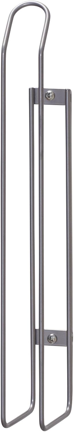 Tall Door Mount Cabinet Organizer with Steel Wire Frame in Nickel Powder Finish, Silver