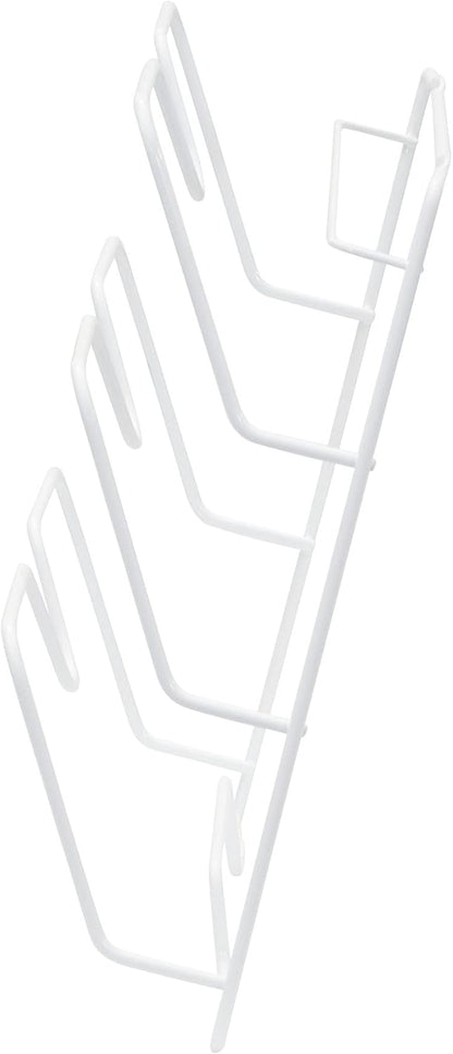 Tall Door Mount Cabinet Organizer with Steel Wire Frame in Nickel Powder Finish, Silver