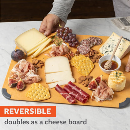 Better-Than-Wood Quick Prep Cutting Board – Small Size 8"x10" – Dishwasher Safe, Reversible & Lightweight, Ultradurable Wood Composite Construction