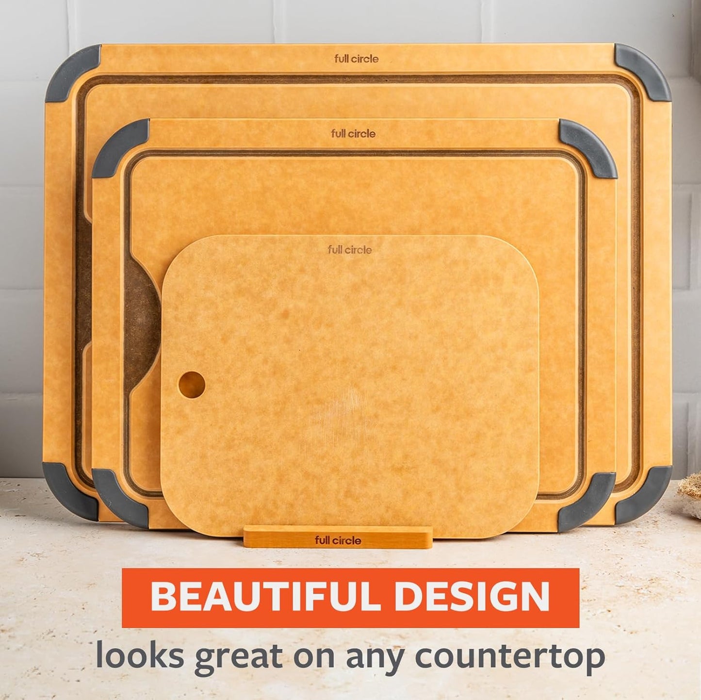 Better-Than-Wood Quick Prep Cutting Board – Small Size 8"x10" – Dishwasher Safe, Reversible & Lightweight, Ultradurable Wood Composite Construction