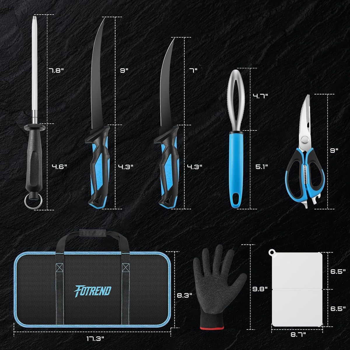 Fillet Knife Kit Combo,Fishing Gear and Gifts for Men