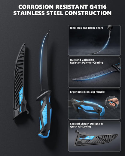 Fillet Knife Kit Combo,Fishing Gear and Gifts for Men