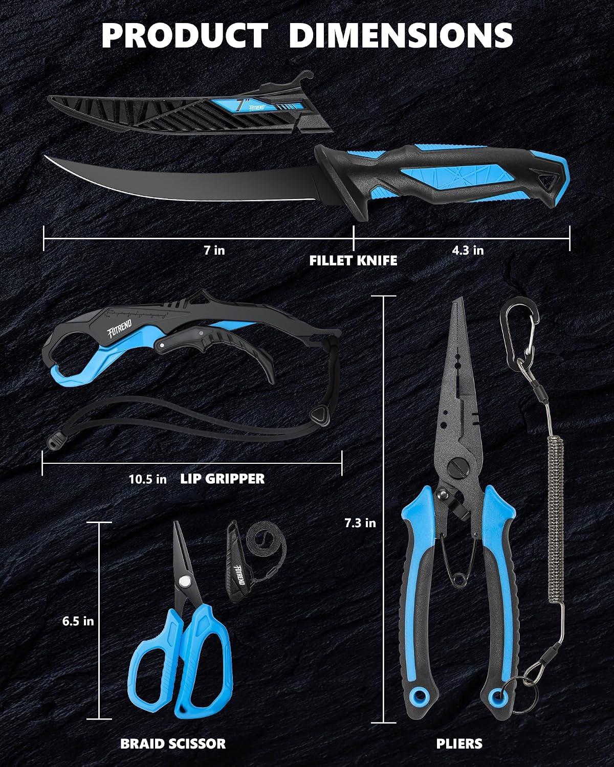 Fillet Knife Kit Combo,Fishing Gear and Gifts for Men
