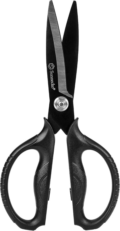 Kitchen Scissors All Purpose Heavy Duty Scissors Titanium Coated, Kitchen Shears for Food, Micro Serrated with Detachable Blades